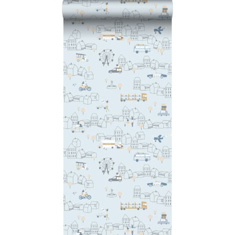 papier peint voitures bleu clair  - Sanders & Sanders (1/5)