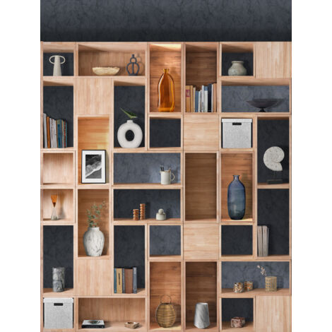 papier peint panoramique armoire bleu et beige - Sanders & Sanders (1/2)