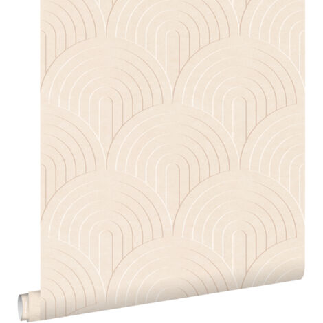 papier peint effet 3D beige clair - ESTAhome (1/5)