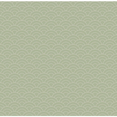 papier peint art déco vert grisé - Sanders & Sanders (1/3)