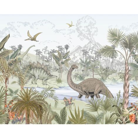 Papier Peint Panoramique Dinosaure