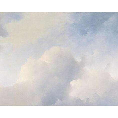 papier peint panoramique nuages bleu et blanc - ESTAhome (1/4)
