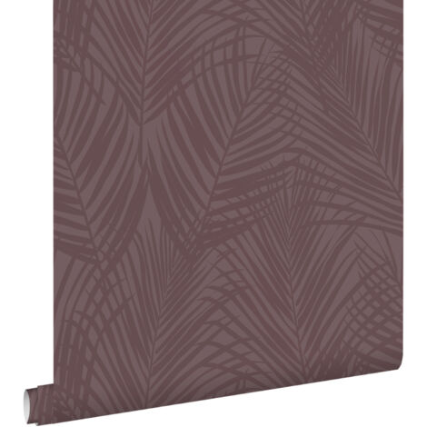 papier peint feuilles de palmier violet foncé - ESTAhome (1/5)