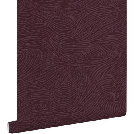 papier peint 3D motif nuages violet aubergine  - ESTAhome (1/5)