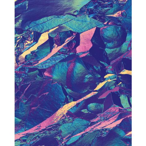 papier peint panoramique paysage bleu et violet - Komar (1/3)