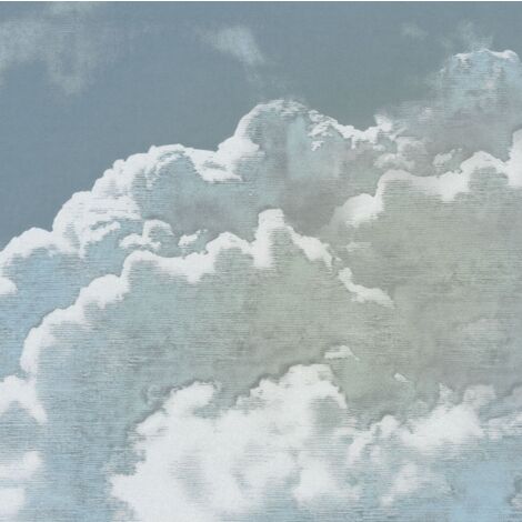 papier peint panoramique nuages bleu gris - Komar (1/3)