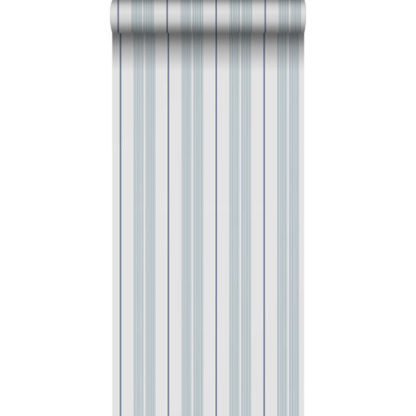 papier peint à rayures bleu clair et gris - Sanders & Sanders (1/4)