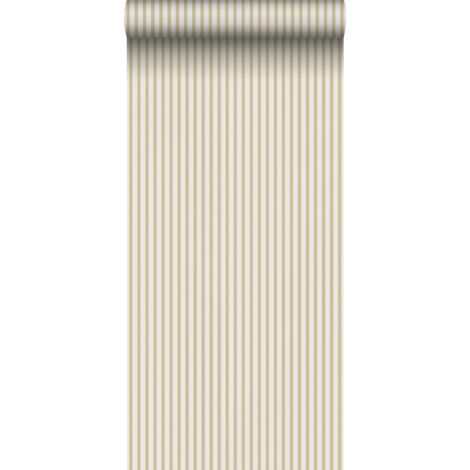 papier peint à rayures jaune et beige - Sanders & Sanders (1/4)