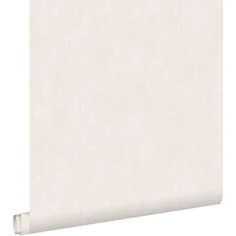 papier peint uni à effet pictural beige crème - ESTAhome (1/5)