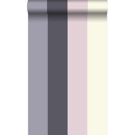 papier peint à rayures violet et violet  - Origin Wallcoverings (1/5)