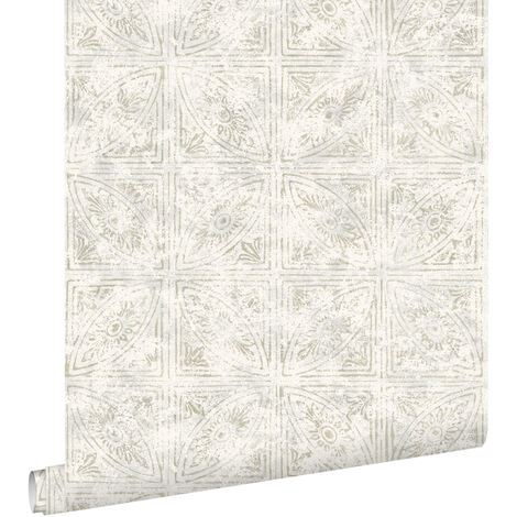 papier peint carreaux de ciment cervine  - ESTAhome (1/5)