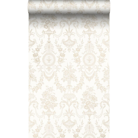 papier peint ornement blanc  - Origin Wallcoverings