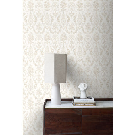 papier peint ornement blanc  - Origin Wallcoverings