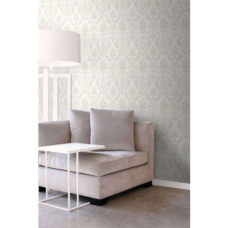 papier peint ornement blanc  - Origin Wallcoverings