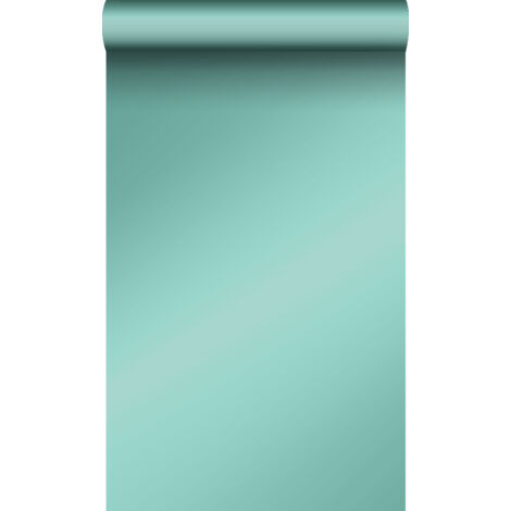 papier peint uni brillant bleu canard  - Origin Wallcoverings (1/5)
