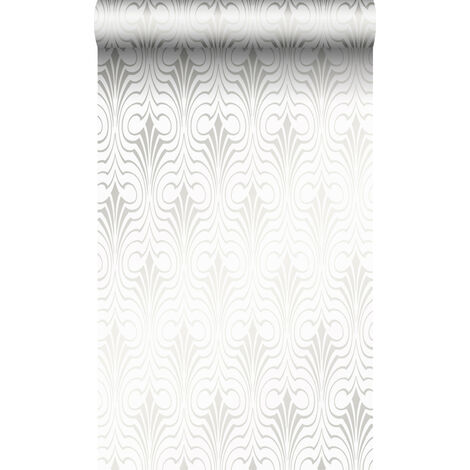 papier peint forme graphique blanc - Origin Wallcoverings (1/5)