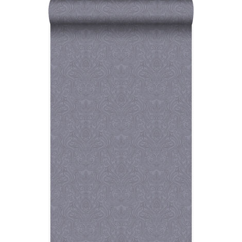 papier peint ornement violet et gris - Origin Wallcoverings (1/5)