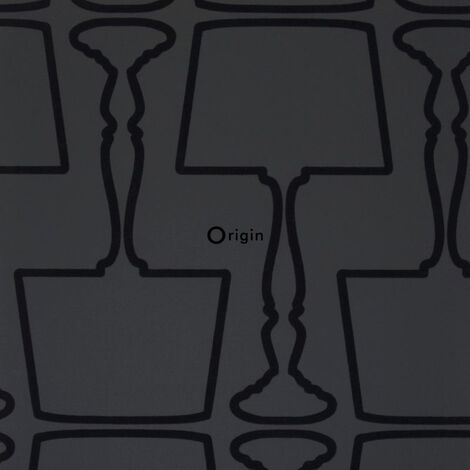 papier peint lampes noir  - Origin Wallcoverings (1/2)