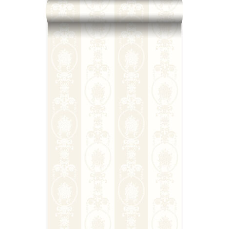 papier peint ornement argent et blanc  - Origin Wallcoverings (1/5)