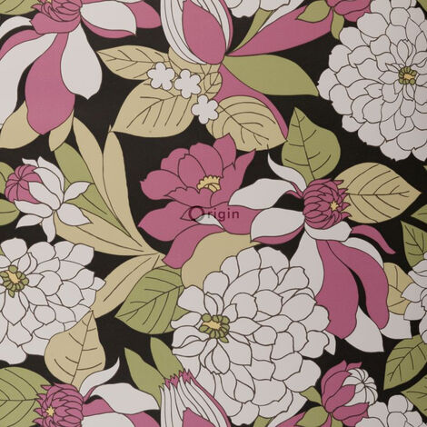 papier peint fleurs multicolore  - Origin Wallcoverings (1/3)