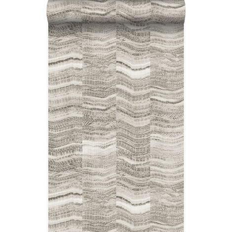 papier peint rayures en morceaux de marbre stratifié gris clair - Origin Wallcoverings (1/5)
