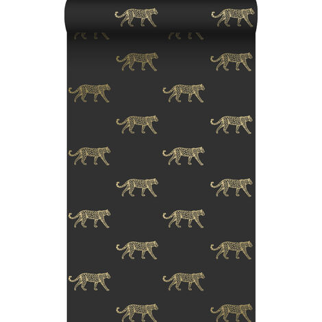 papier peint léopards noir et or - Origin Wallcoverings (1/5)