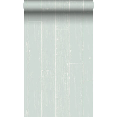 papier peint imitation bois vert menthe clair - Origin Wallcoverings (1/5)