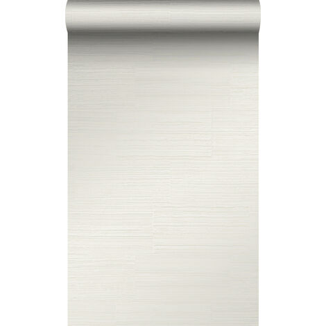 papier peint pierre naturelle brute rétro en appareil de panneresses blanc cassé - Origin Wallcoverings (1/5)