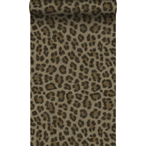 papier peint peau de léopard marron et beige - Origin Wallcoverings (1/5)
