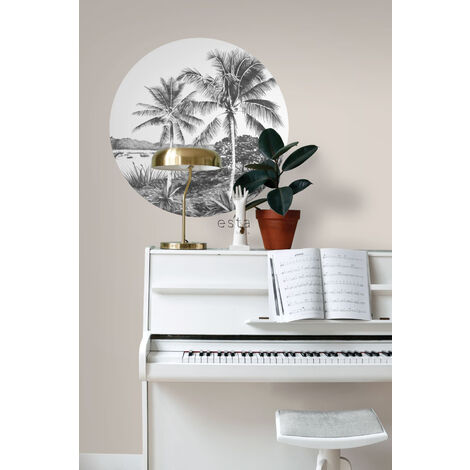 Stickers Porte Poster Piano Instrument Fleur 77 X 200 Cm 3D Papier