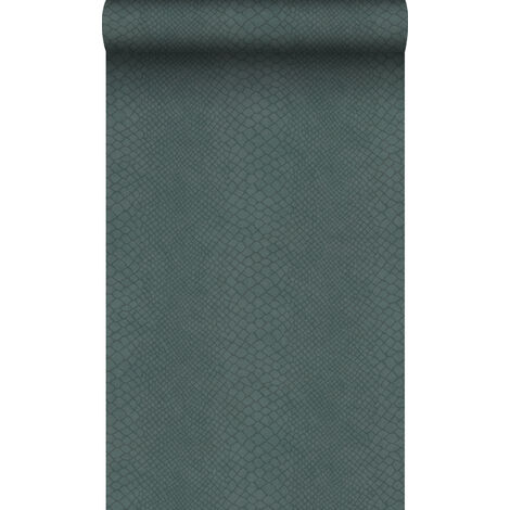 papier peint peau de serpent bleu canard - Origin Wallcoverings (1/5)