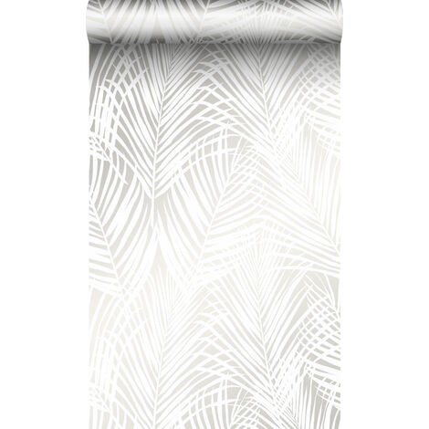 papier peint feuilles de palmier blanc - Origin Wallcoverings (1/5)