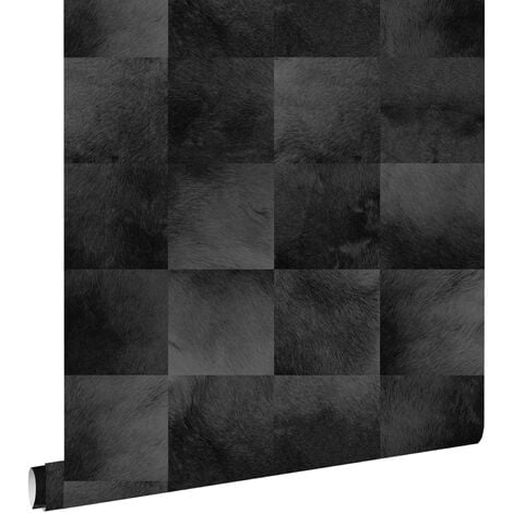 Black 53 cm x 10,05 m Art. 347326 Papier peint Motif peau danimal Origin