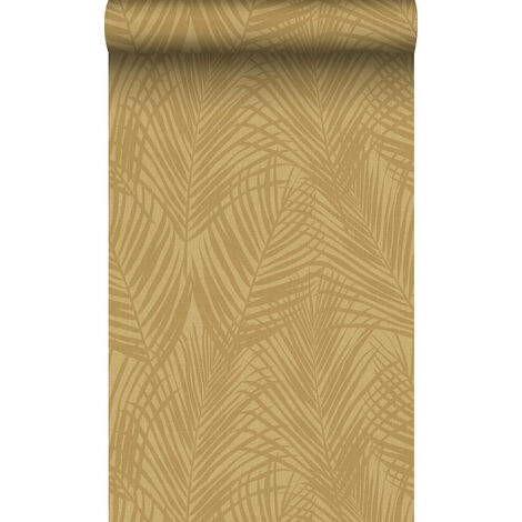 papier peint feuilles de palmier jaune ocre - Origin Wallcoverings (1/5)
