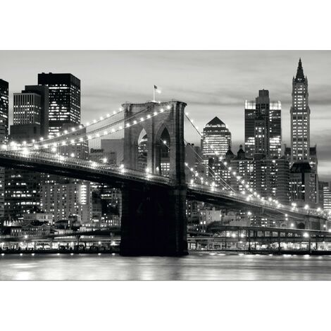 Papier peint panoramique Pont de Brooklyn New York 360 x 254 cm