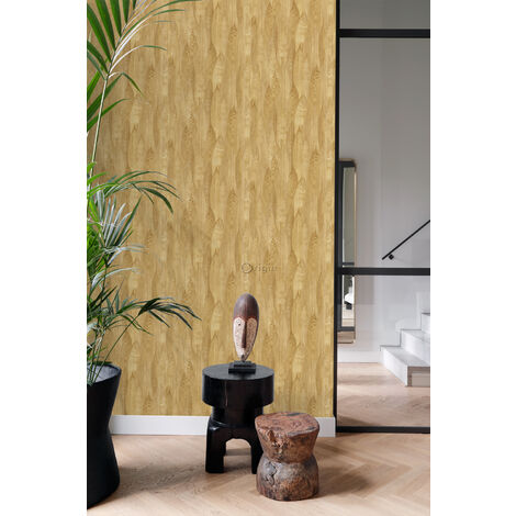 papier peint feuilles jaune ocre  - Origin Wallcoverings