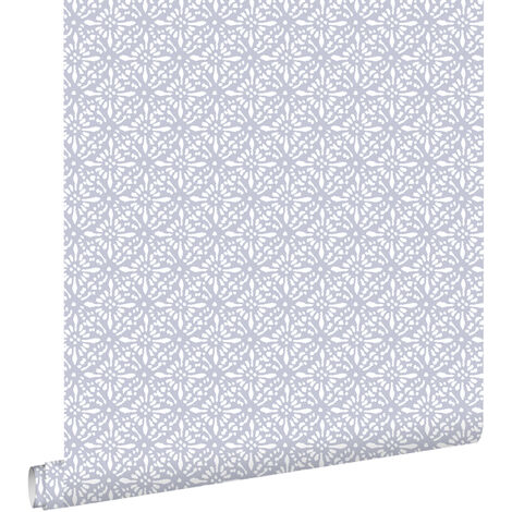 papier peint motif oriental lilas violet - ESTAhome (1/5)