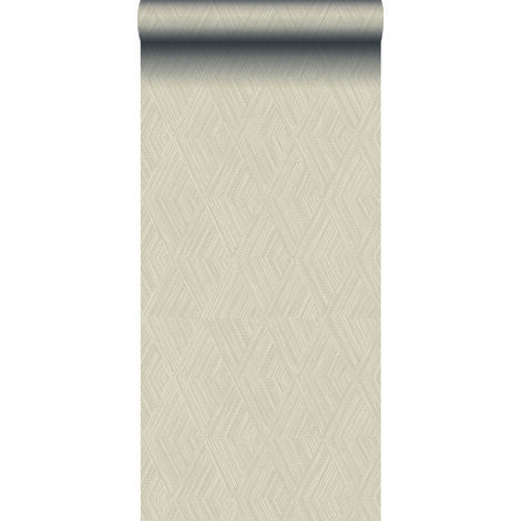 papier peint graphique 3D sable beige - Origin Wallcoverings (1/5)