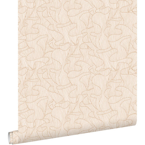 papier peint corail sable beige et terracotta claire - ESTAhome (1/5)