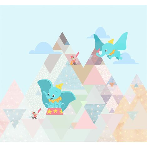 papier peint panoramique Dumbo multicolore  - Disney (1/3)