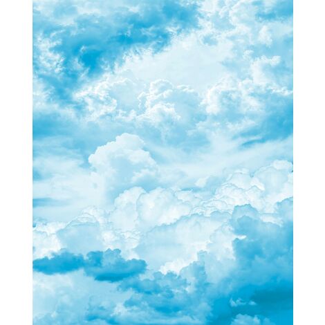 papier peint panoramique nuages bleu - Komar (1/3)