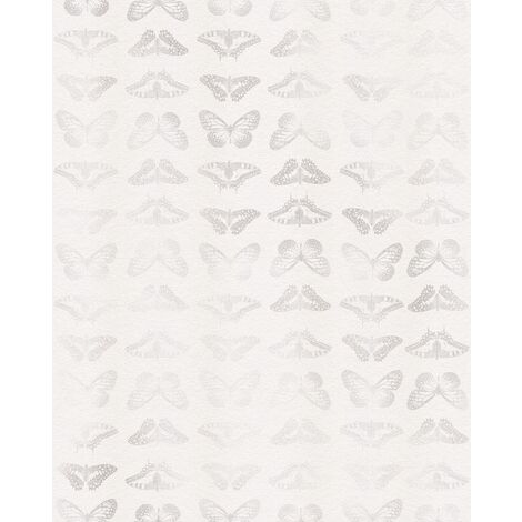 papier peint panoramique papillons gris  - Komar (1/3)