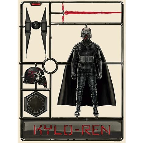 Tableau Star Wars portrait de Dark Vador - 50 x 70 cm