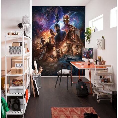 papier peint panoramique Vengeurs multicolore  - Komar