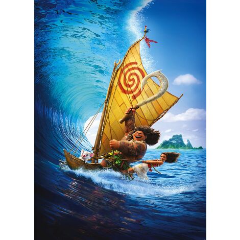 papier peint panoramique Vaiana bleu - Disney (1/3)