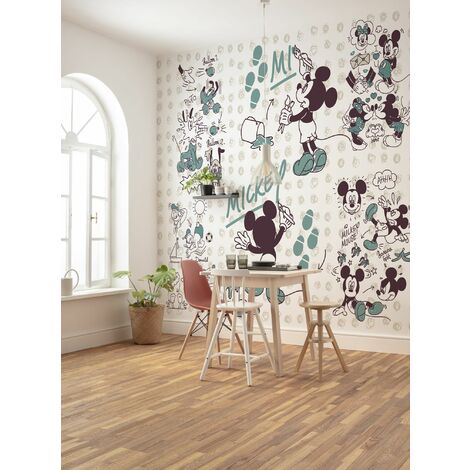 Tableau Moderne 'Mickey Mouse Joueur' - Art Pop, Signé L.Gioiello, Toile Sur Châssis - Neuf