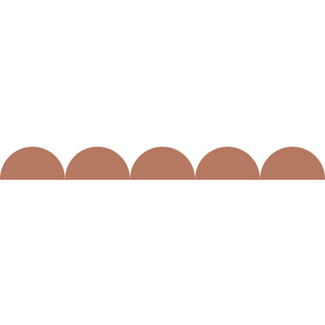 papier peint panoramique lambris terracotta  - ESTAhome (1/5)