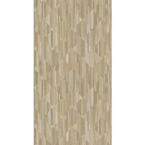papier peint panoramique imitation bois en 3D beige - Origin Wallcoverings (1/5)