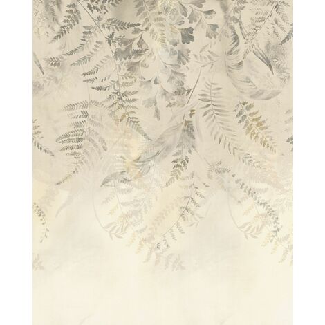 papier peint panoramique Herbarium beige - Komar (1/3)