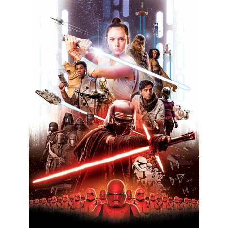 papier peint panoramique Star Wars Ep 9 multicolore  - Disney (1/2)